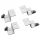 Solar panel holder with 4 stainless profile screws