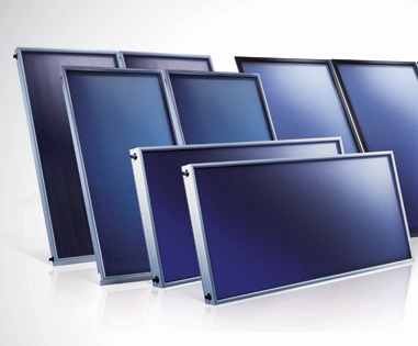 Prémium síkkollektor Solar Keymark tanúsítvány kék szelektív bevonat napenergia hasznosítására
