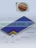 Solar collector, large copper tube flat collector, 9.5 cm thick black aluminum frame, blue selective coating, 9-year warranty, good price!