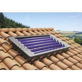   Kompakt Stratos 120 literes vákuumcsöves napkollektor beépített hőmérséglet érzékelővel, elektromos fűtőbetéttel magas hatékonysággal 1000W