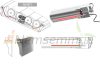 Compact Stratos 180-liter vacuum tube solar collector with built-in temperature sensor, electric heating insert, high efficiency