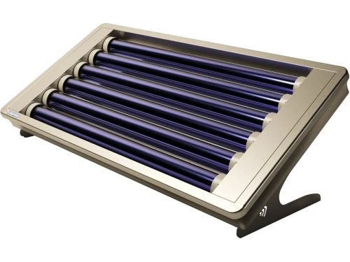 Compact Stratos 120 liter rotating system vacuum tube solar collector with high efficiency self-covering system