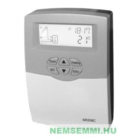   Napkollektor vezérlés SR208C szolár kontroller vezérlő szabályzó 