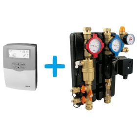   Automata teljesítmény vezérlésű napkollektor szolár állomás 2 oldali Tiemme olasz + SR208 vezérlés a csomagban 