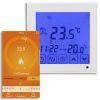 Wifi room thermostat for switching on electric heating, white smart thermostat