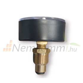  Nyomásmérő óra hőmérővel thermo-manometer 1/2"-hátsó 0-6 bar
