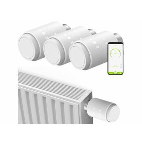   Intelligens ZigBee radiátortermosztát – 3 db-os készlet, alkalmazás- és hangvezérléssel