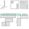 Electric thin floor heating mat under laminate or parquet 150 watts/m² 1.0-15.0 m² 