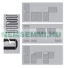 Electric floor heating heating mat with flat heating cable 150 watts/m² 3.5 m² can be used indoors and outdoors