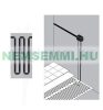 Electric floor heating heating mat with flat heating cable 150 watts/m² 14.0 m² can be used indoors and outdoors