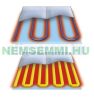 Electric floor heating heating mat with flat heating cable 150 watts/m² 14.0 m² can be used indoors and outdoors