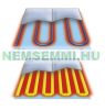 Electric underfloor heating with flat heating cable self-adhesive fiberglass mesh heating mat 150 watts/m² 1.5 m²