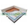 Electric underfloor heating with flat heating cable self-adhesive fiberglass mesh heating mat 150 watts/m² 1.5 m²
