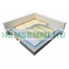 Electric floor heating with flat heating cable self-adhesive fiberglass mesh heating mat 150 watts/m² 2.0 m²