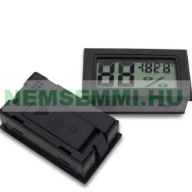 Digitális hőmérséklet és páratartalom mérő, beépíthető kivitel