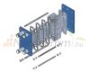 Assembled modular plate heat exchanger 9 plates PHC 2030 - DN32 connection EPDM seal