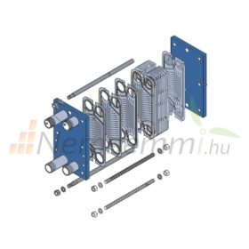   Szerelt moduláris lemezes hőcserélő 23 lemezes PHC 2075 - DN32 csatlakozás NBR tömítés