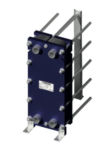 Assembled modular plate heat exchanger 23 plates PHC 3080 - DN50 connection NBR seal