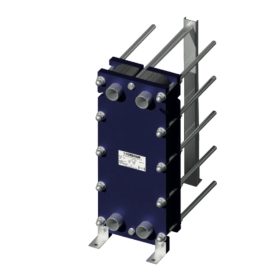 Szerelt moduláris lemezes hőcserélő 59 lemezes PHC 7431 - DN65 csatlakozás NBR tömítés