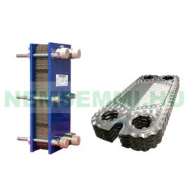 Szerelt moduláris lemezes hőcserélő 59 lemezes PHC 7431 - DN65 csatlakozás NBR tömítés