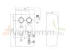 Solar collector pump station 2-12 l/p 2-sided GRUNDFOS circulation pump group thermally insulated + bubble separator + pressure gauge