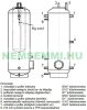 Buffer tank 500 liters - 140 liter internal tank inside - buffer storage without heat exchanger for storing heating hot water and making domestic hot water