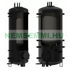   1 hőcserélős puffer tároló 500 liter - benne 140 literes belső tartály - puffer tartály fűtési melegvíz tárolásra és használati melegvíz készítésére