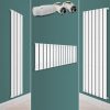 Design radiator 1600x452x58 mm 1000W single row white panel radiator, bathroom radiator with white thermostat 