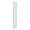Design radiator 1800x376x78 mm 1900W white panel radiator, bathroom radiator with chrome thermostat