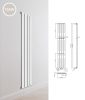 Design radiator 1800x300x58 mm single row 755W white panel radiator, bathroom radiator with white thermostat 