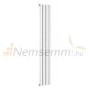 Design radiátor, panel radiátor, fürdőszoba radiátor fehér termosztáttal egysoros 1800x300x58 mm