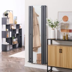   Modern design radiátor tükörrel 180x60 cm fali fűtőtest különleges hosszított és keskenyített, stílusos megjelenés