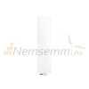 Modern design radiator 370x1400 mm 689W white color central connection universal connection special elongated and narrowed design stylish appearance 