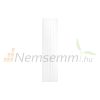 Modern design radiator 370x1400 mm 689W white color central connection special elongated and narrowed design stylish appearance 