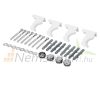 Modern design radiator 370x1400 mm 689W white color central connection special elongated and narrowed design stylish appearance 