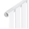 Modern design radiátor 370x1800 mm fehér színben, különleges hosszított és keskenyített formatervezésű, vízszintesen is felszerelhető, stílusos megjelenés 873W teljesítmény