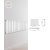 Design radiátor, panel radiátor, fürdőszoba radiátor fehér termosztáttal egysoros 456 x 604 x 58 mm