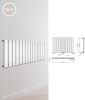 Design radiator 600x832x58 mm single row 700W white panel radiator, bathroom radiator