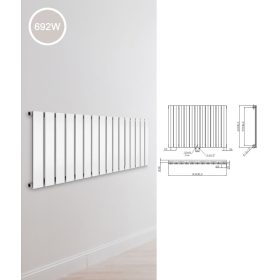   Design radiátor 600x832x58 mm egysoros 700W fehér panel radiátor, fürdőszoba radiátor