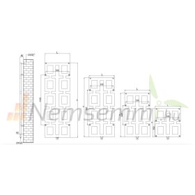   Színes design radiátor - Radox Arena 650x580 mm antracit fűtőtest