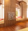 Chrome design radiator - Radox Broc 690x690 mm chrome towel dryer heater towel warmer