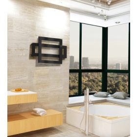   Színes design radiátor - Radox Combi 600x900 mm fekete fűtőtest