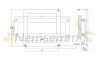 Színes design radiátor - Radox Combi 600x900 mm fekete fűtőtest