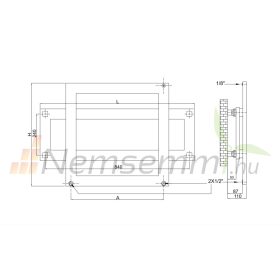   Színes design radiátor - Radox Combi 600x900 mm fekete fűtőtest