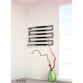 Színes design radiátor - Radox Esse 540X850 mm fekete törölközőszárító fűtőtest