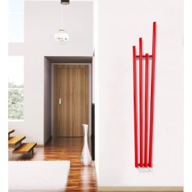   Színes design radiátor - Radox Fan 1800x285 mm piros fűtőtest