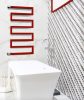 Colorful design radiator - Radox Serpentine 730x500 mm red towel dryer heater towel warmer