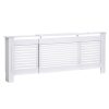 Radiator cover 145-209x20x82 cm radiator cover white radiator cover, grid, radiator cover