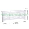 Radiator cover 145-209x20x82 cm radiator cover white radiator cover, grid, radiator cover
