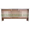 Radiator cover 145-209x20x82 cm radiator cover white radiator cover, grid, radiator cover